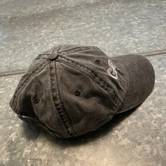 Grandpa Embroidered Hat Baseball Cap Cotton Gray Black Vintage Spellout - Picture 6 of 10